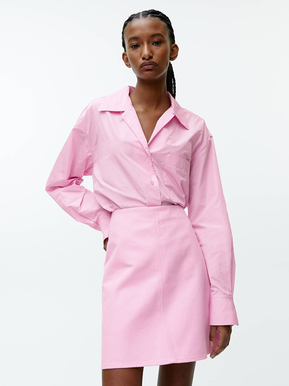 Cotton Twill Mini Skirt | ARKET (US&UK)