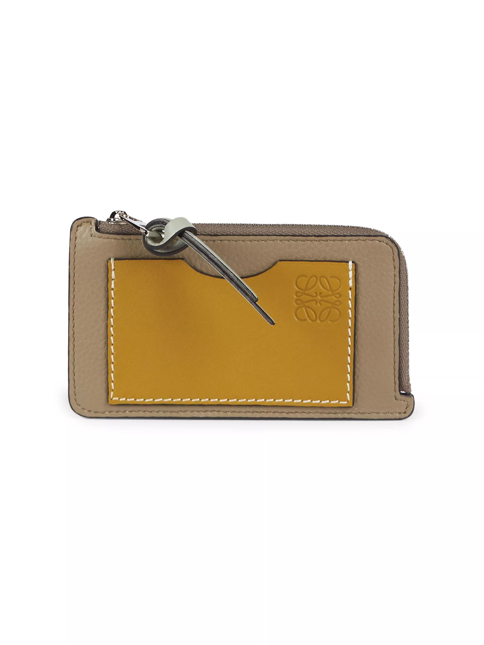 Two-Tone Leather Card Holder | Saks Fifth Avenue