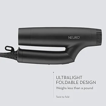 Neuro by Paul Mitchell Dry+ Folding Professional Travel Hair Dryer with Auto Dual Voltage for Wor... | Amazon (US)