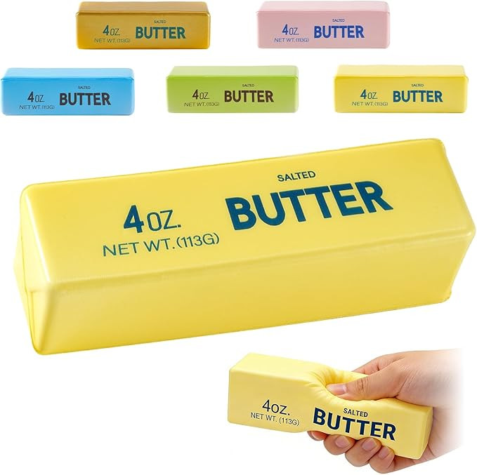 Butter Squishy, Soft Slow Rising Squeeze Toys, Butter Stick Squishy Fidget Toys and Stress Balls ... | Amazon (US)
