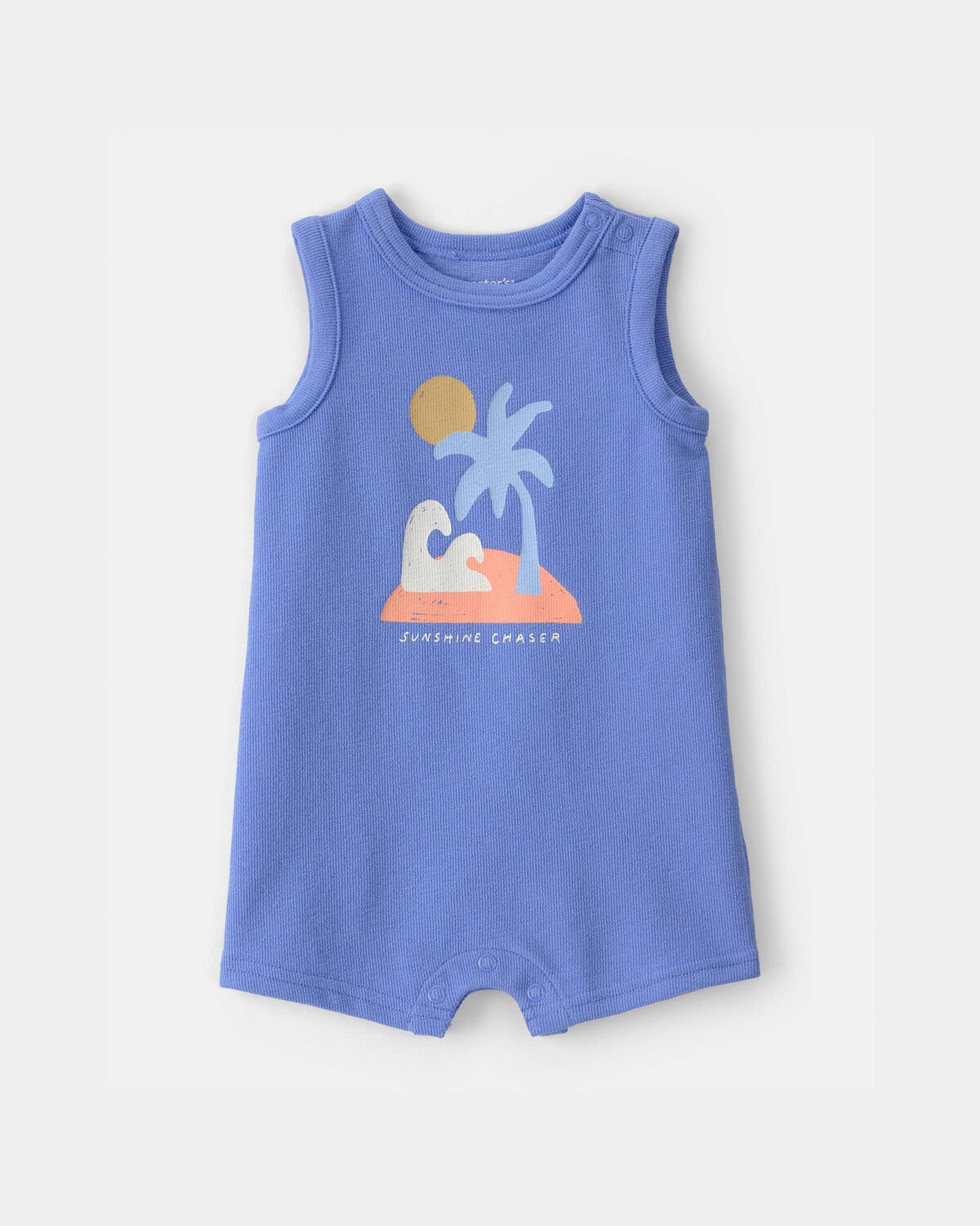 Baby 'Sunshine Chaser' Sleeveless Romper - Blue | Carter's | Carter's Inc