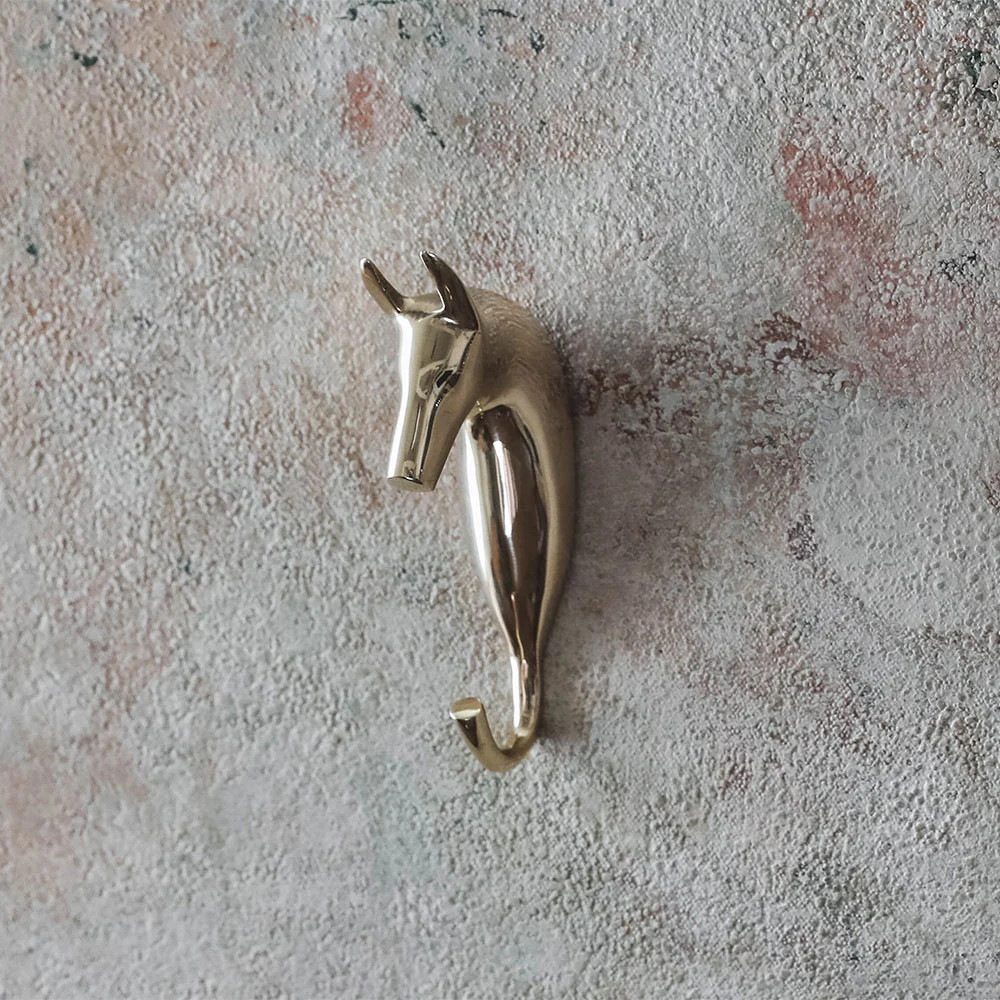 Brass Horse Hook | Roan Iris