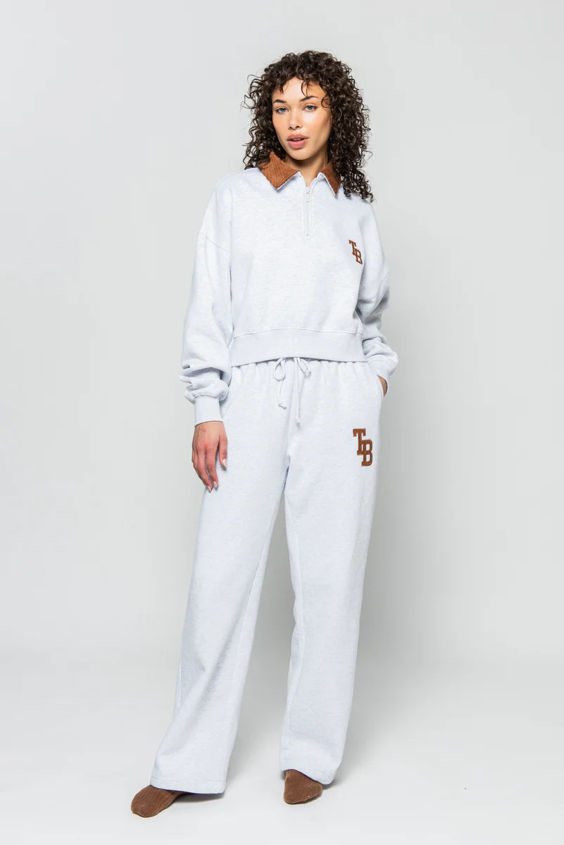 EMBER HALF-ZIP LT HEATHER GREY / EMBER | The Bar