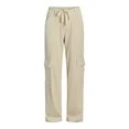 Time and Tru Women’s Knit Cargo Mid Rise Pants, 31" Inseam, Sizes XS-XXXL | Walmart (US)