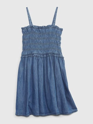 Kids Smocked Denim Dress with Washwell | Gap (US)