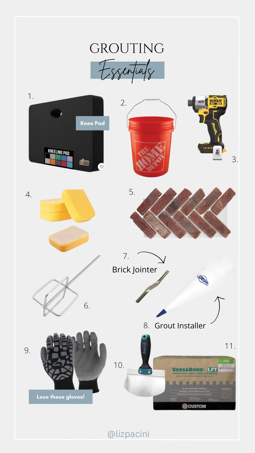 Grouting Essentials 🧱

grouting, grouting tools, DIY, DIY tools

#LTKFindsUnder100 #LTKFindsUnder50 #LTKSeasonal