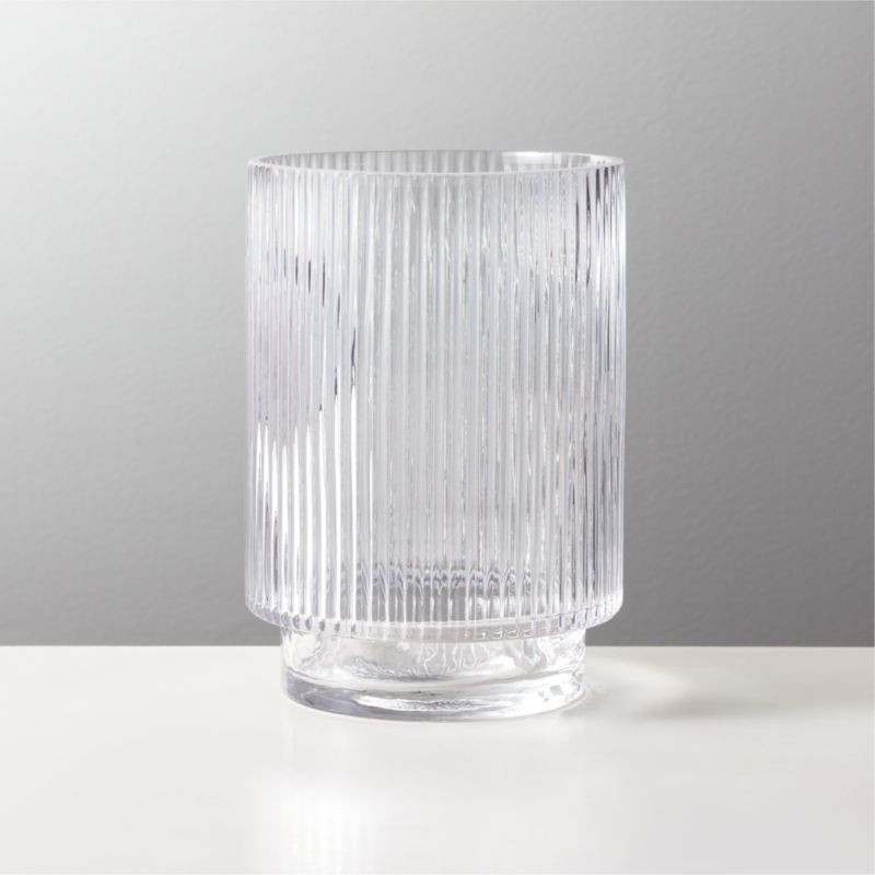 Dina Fluted Glass Vase + Reviews | CB2 | CB2