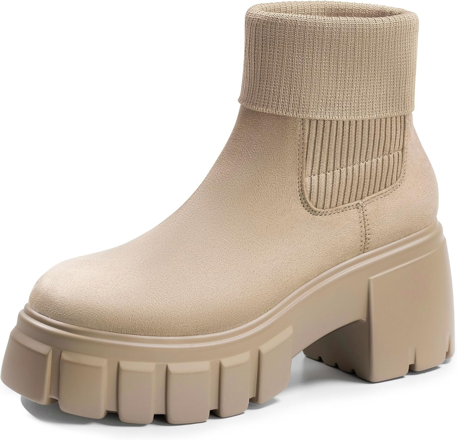 FITORY Women's Chelsea Boots Winter Fall Ankle Booties Ladies Chunky Heel | Amazon (US)