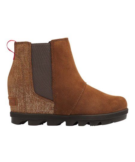 Velvet Tan Joa II Chelsea Wedge Boot - Girls | Zulily