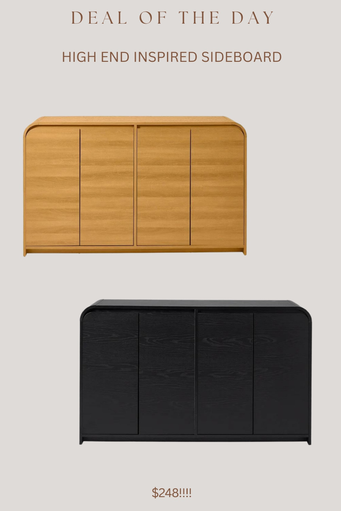 Walmart’s viral collection just launched this new sideboard / tv stand!!!! I cannot believe this price!! Will definitely sell out / be a popular item! 

#LTKHome #LTKStyleTip #LTKSaleAlert