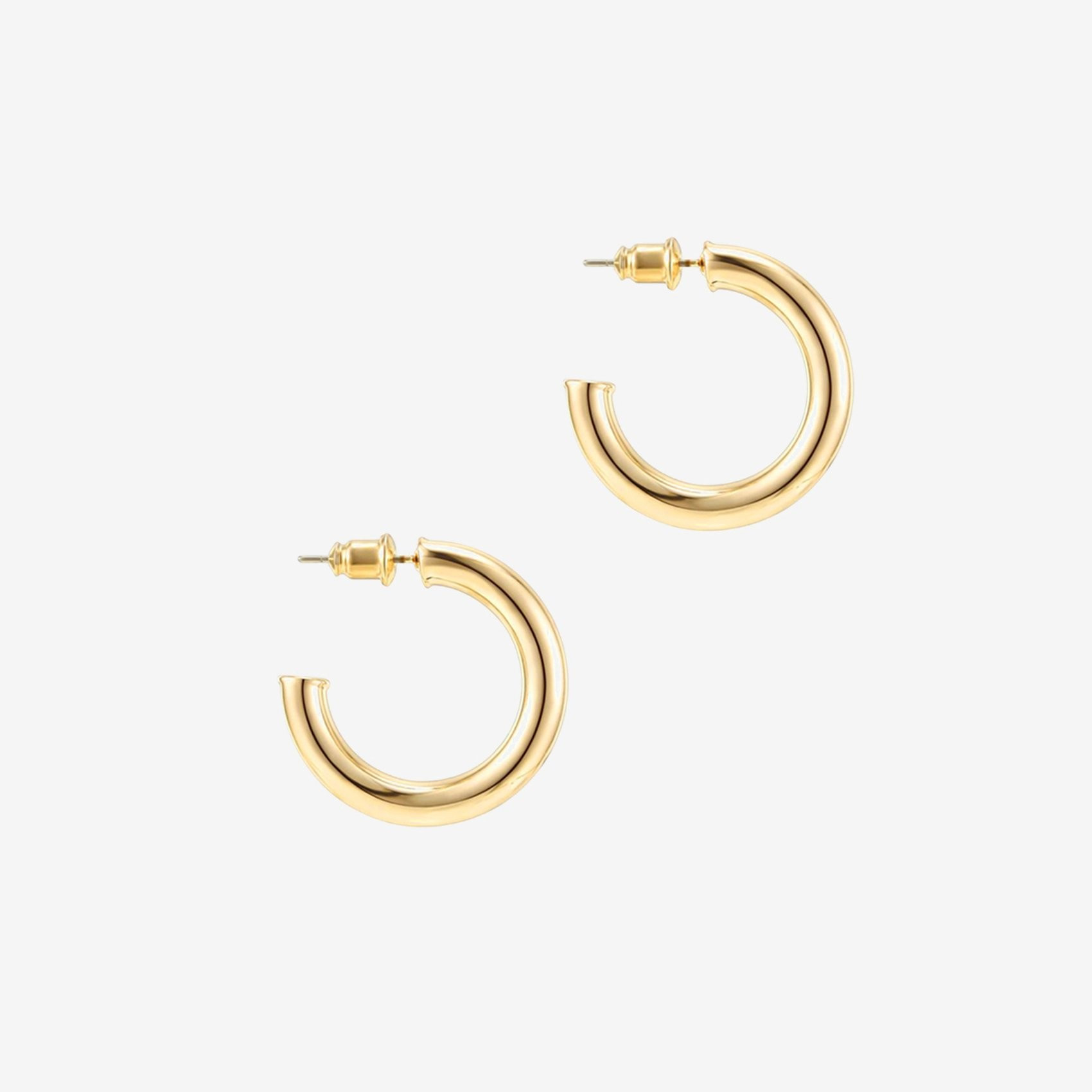 Lightweight Hoop Earrings (3.5mm) â Yellow Gold / 20mm | PAVOI
