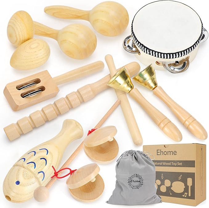 Ehome Musical Instruments for Toddlers 1-3, Wooden Sensory Percussion Instruments Toy for Kids Pr... | Amazon (CA)