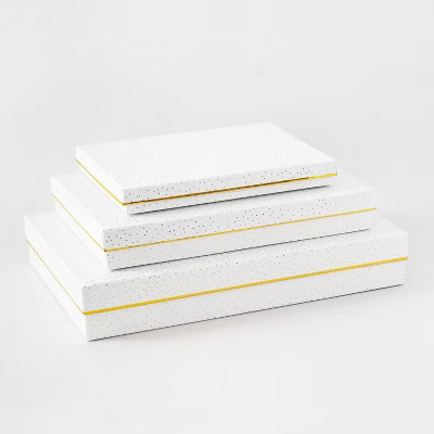 3pk Shirt Box Gold Tiny Dot with Gold Edge - Sugar Paper™ + Target | Target