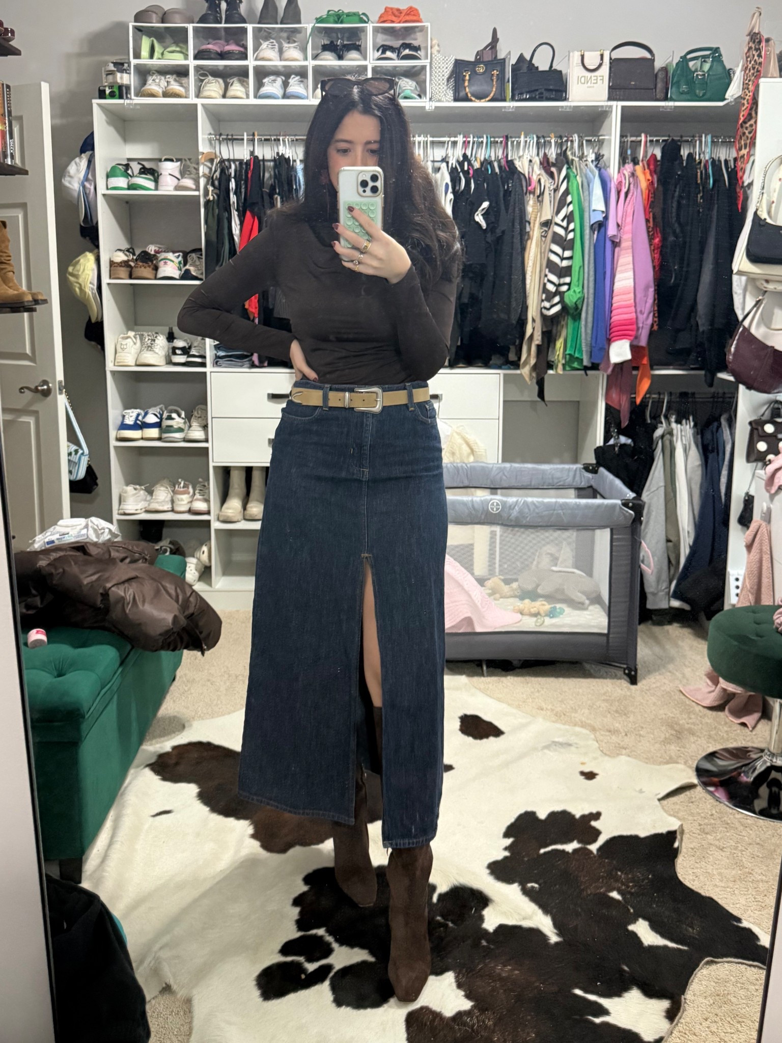 Girls day calls for a girly outfit! My mom’s vintage Ralph Lauren skirt but I’ve linked similar skirts. Brown suede boots- I’m watering a size 8 and the belt is on sale for less than $12! I’m wearing a medium in the belt

#LTKSaleAlert #LTKootd #LTKgrwm