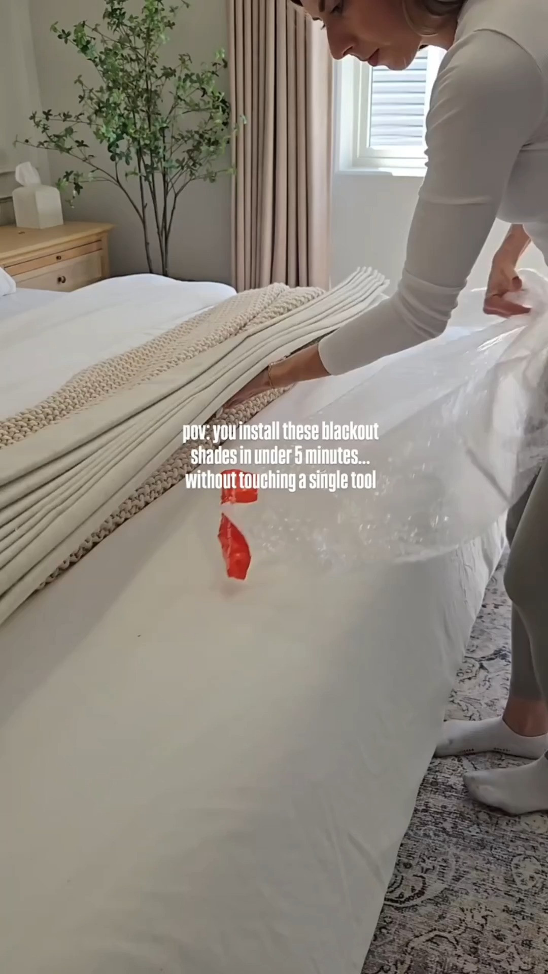 These blackout roman shades changed everything! 🤍 

 #LTKmomlife #LTKstorytime #LTKHome