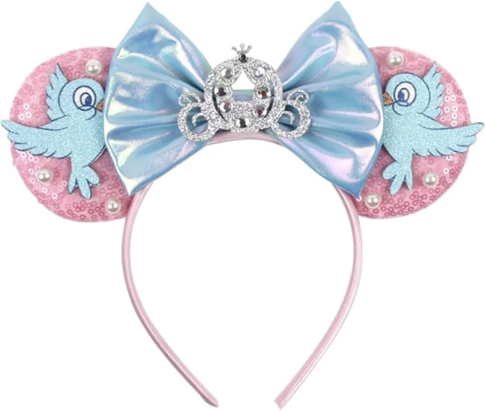 CLGIFT Rose gold Minnie Ears,Pick your color, Iridescent Minnie Ears, Silver gold blue minnie ear... | Amazon (US)