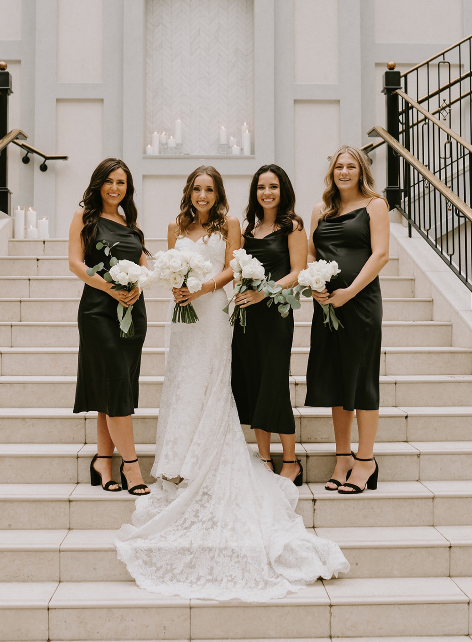 Bridesmaids Dresses & Shoes 🖤 Original Dresses from Need Supply Co but are currently unavailable - Linked similar dress from Quince! Heels from Target (my bridesmaids wore 4” matte black - 4” paten leather are now available at Target) 

#LTKbeauty #LTKstyletip #LTKwedding