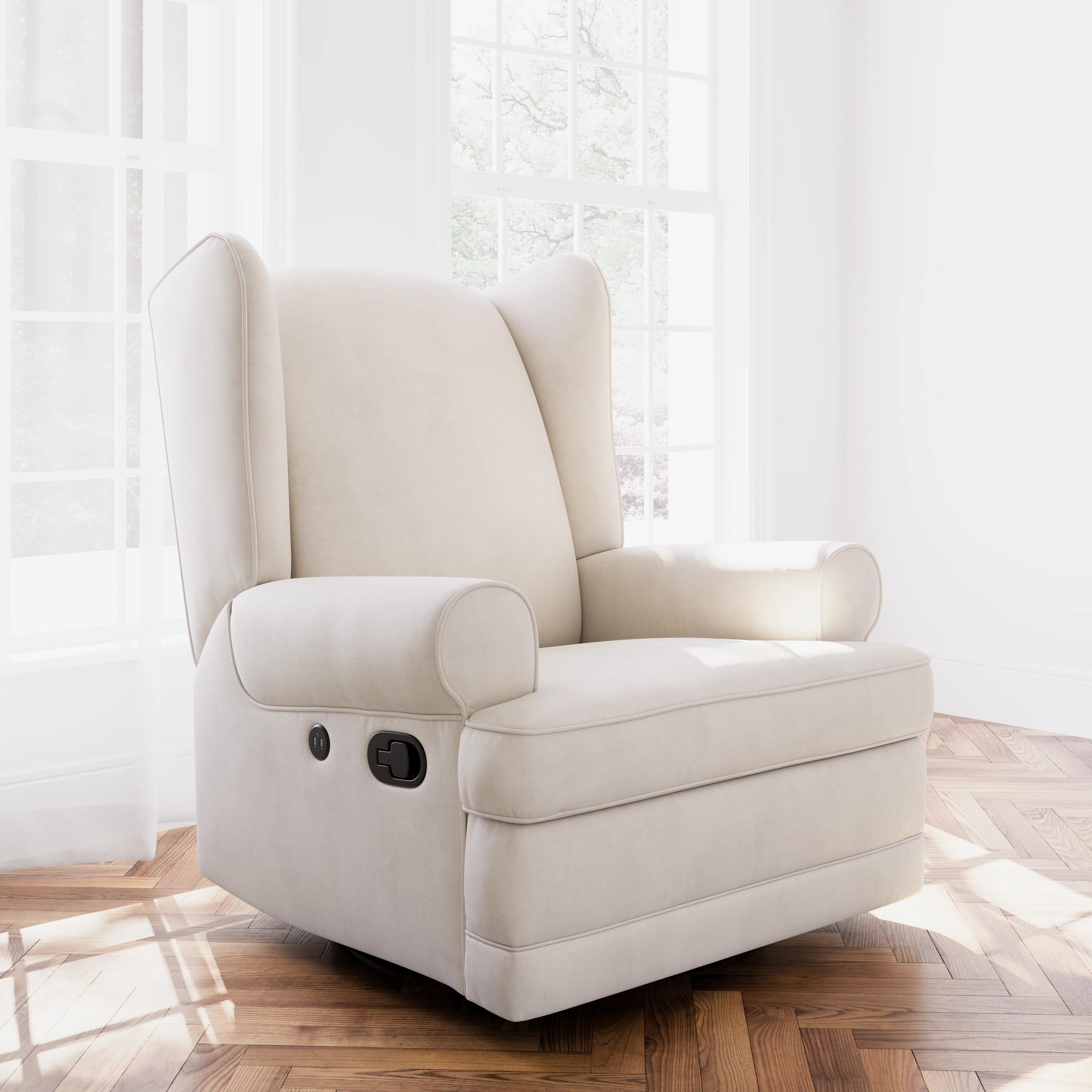 Serenity Swivel Reclining Glider with USB | Wayfair North America