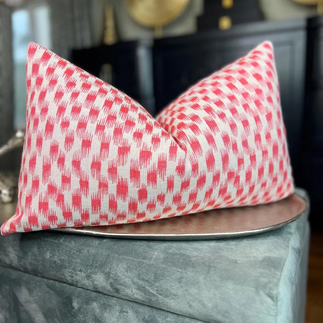 Sherbet Throw Pillow Cover, Decorative Pink Pillow Cover, Housewares Decor, Lumbar Pillows, Home ... | Etsy (US)