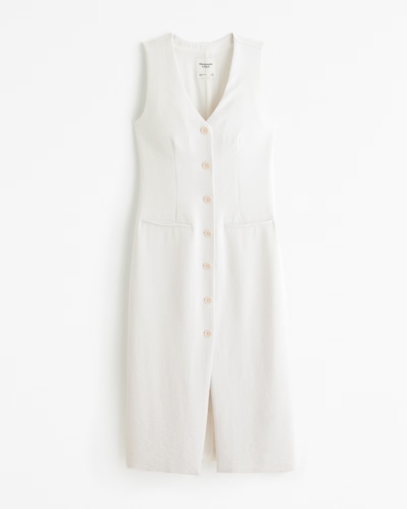 Women's The A&F Mara Vest Midi Dress | Women's Dresses & Jumpsuits | Abercrombie.com | Abercrombie & Fitch (US)