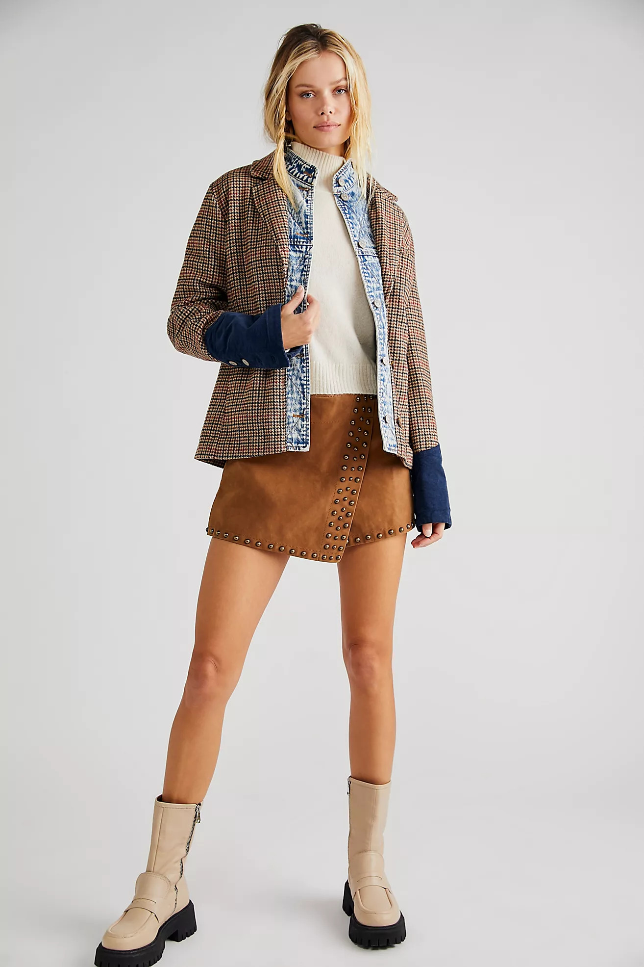 Emmy Mini Studded Skort | Free People (Global - UK&FR Excluded)