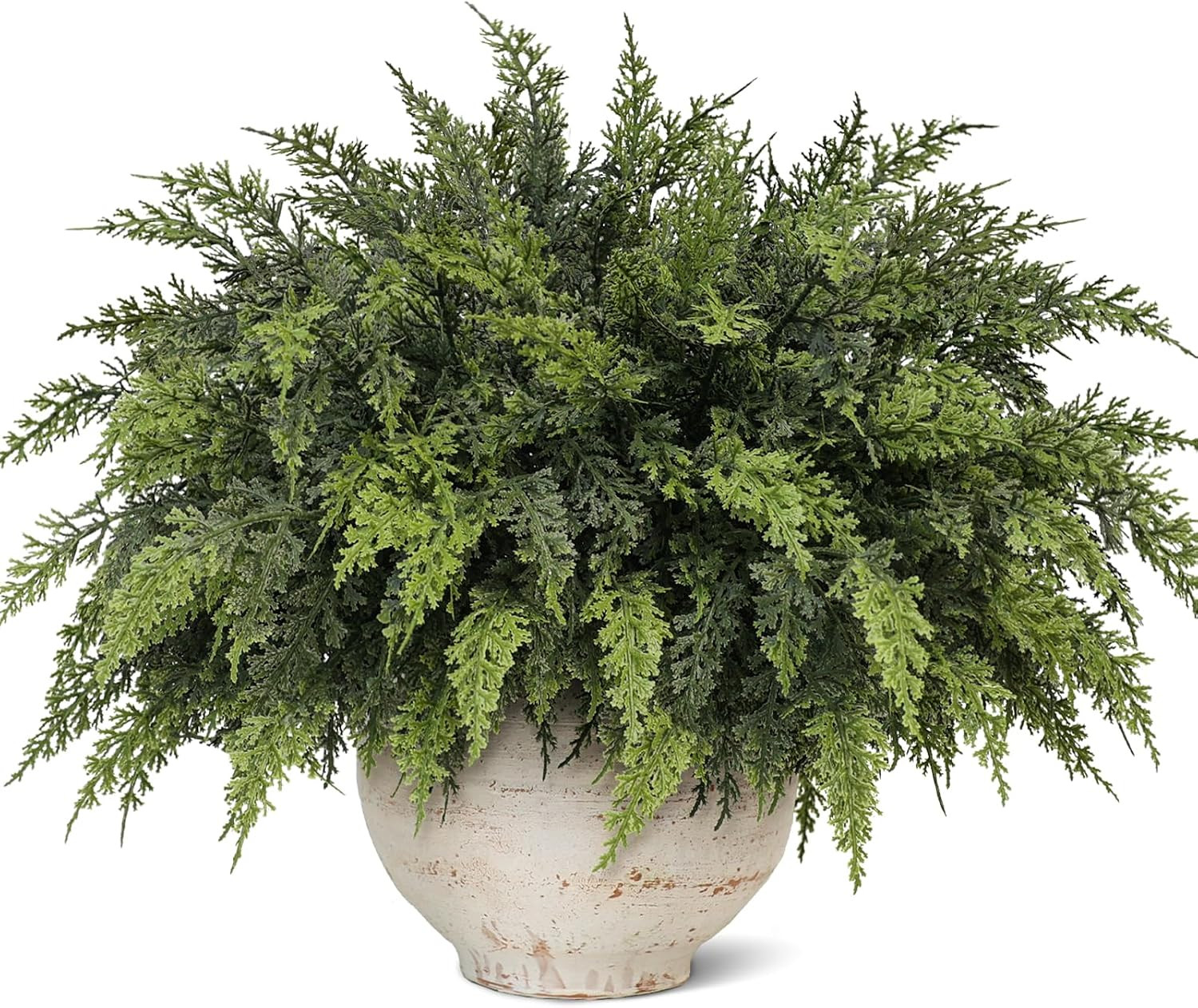 12 Pcs 18"Artificial Lifelike Touch Christmas Cedar Branches for Vase Decor | Amazon (US)