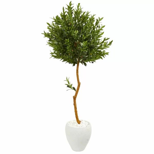 Artificial Olive Tree in Pot | Wayfair North America