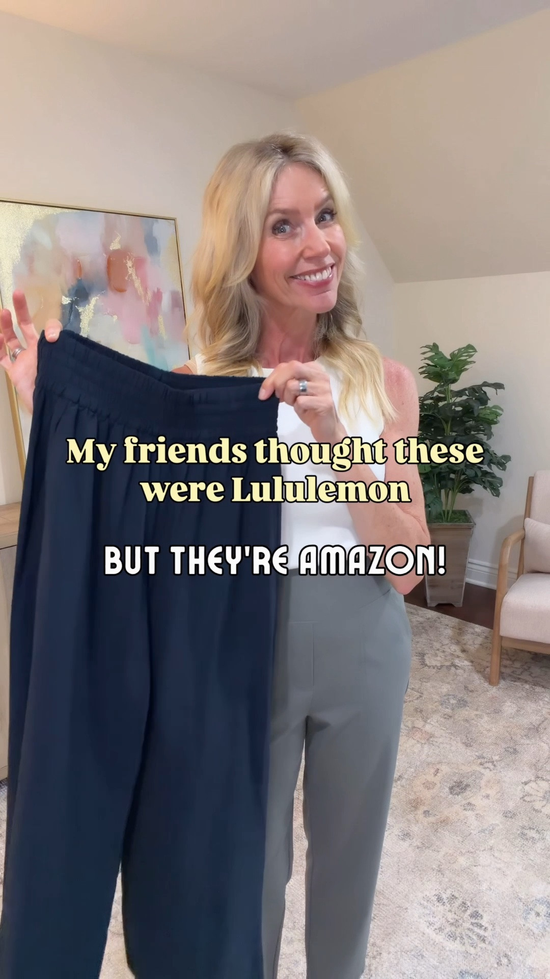 ✨These drapey pants look and feel just like the lulu 🍋 pair, but way more affordable! They are super lightweight and come in petite and regular length. And if you're not into shorts, these are a great alternative.

#LTKgrwm #LTKootd #LTKOver40