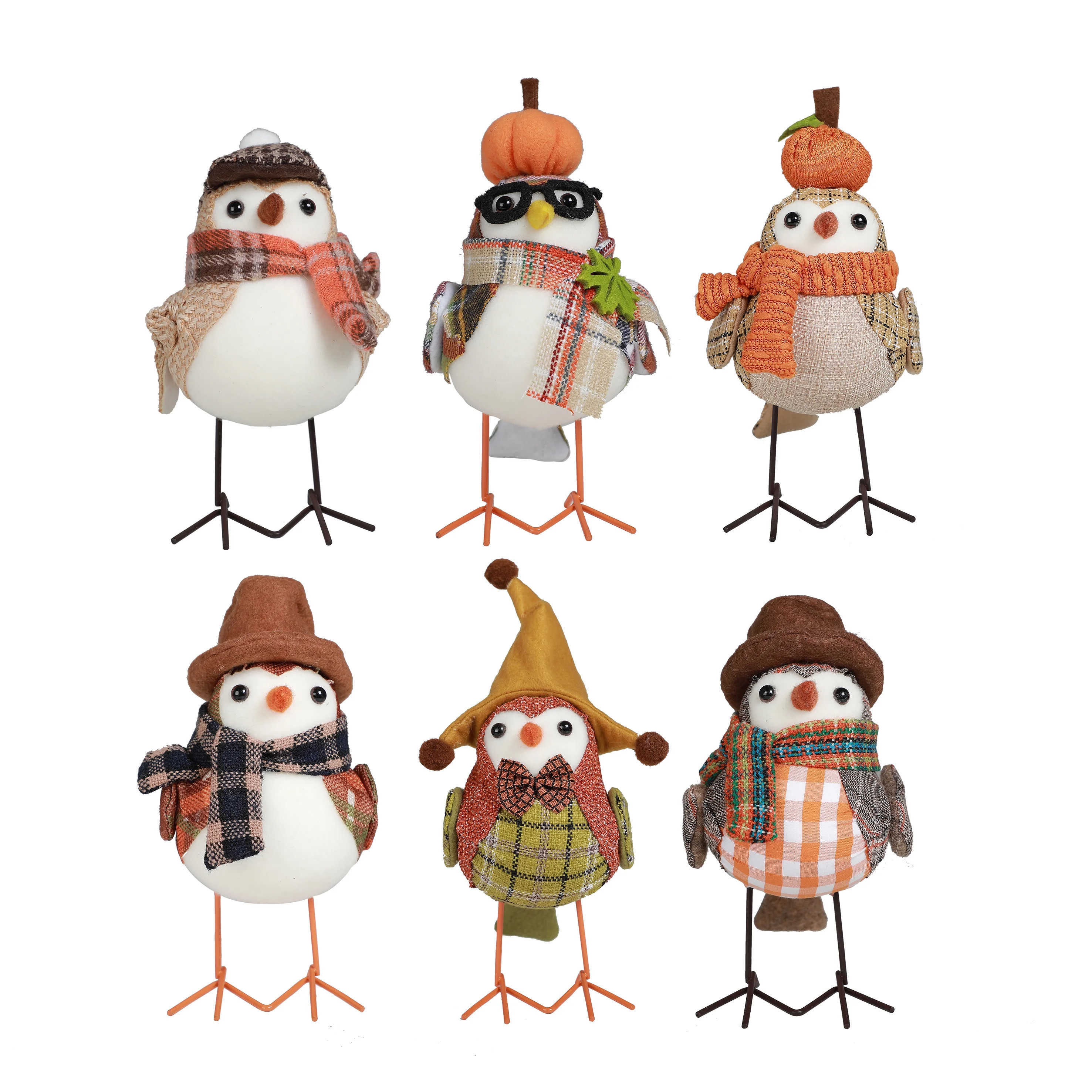 Way to Celebrate Harvest Fabric Bird Tabletop Decoration, 7.09" | Walmart (US)