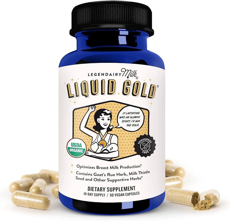 Legendairy Milk Liquid Gold Lactation Supplement, Organic Goat's Rue Lactation Support with Milk ... | Amazon (US)