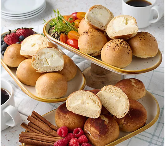 Just Bagels (18) 3 oz Stuffed NYC Bagels Bites in Flavors - QVC.com | QVC