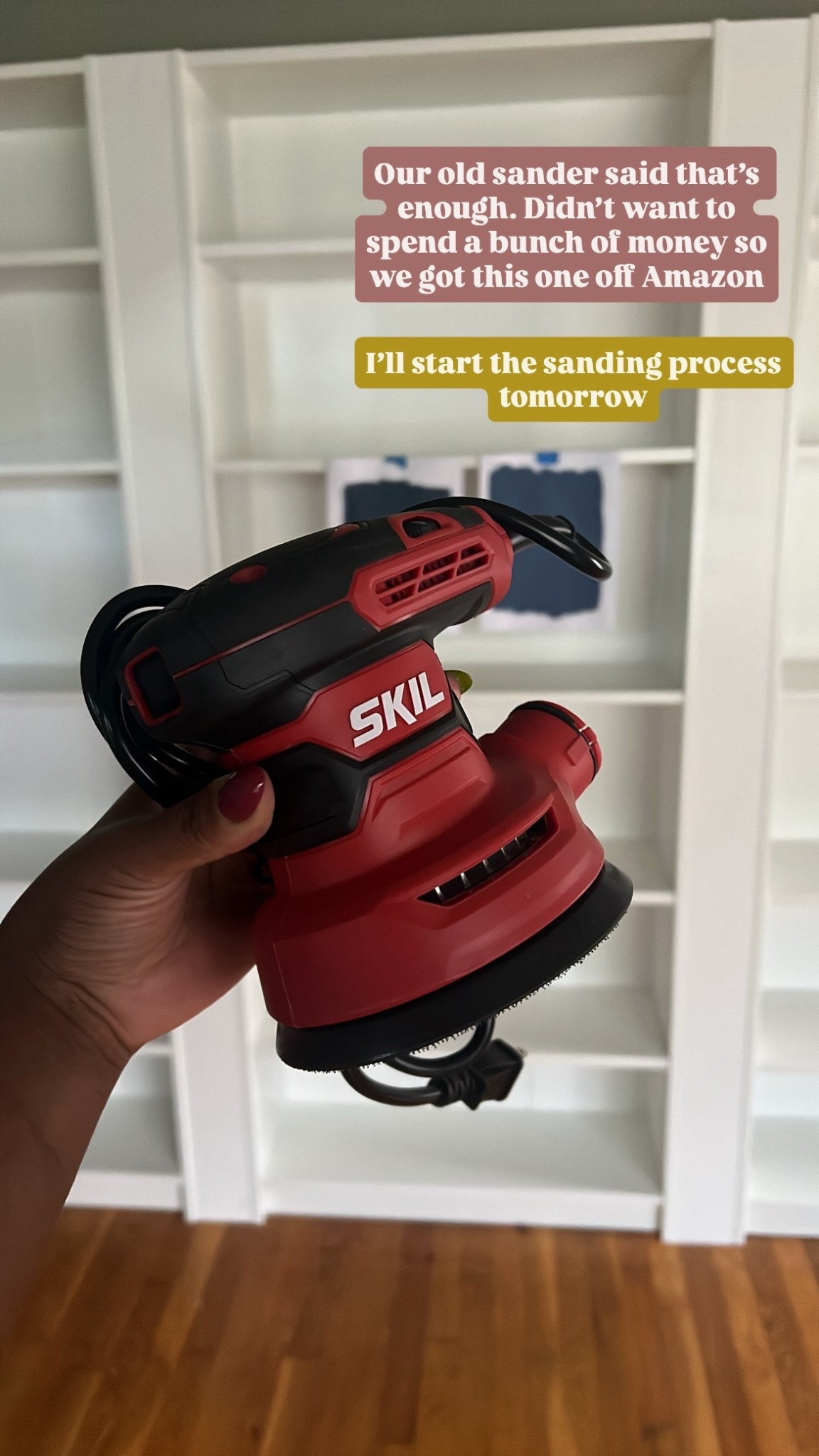 The orbital sanders I looked at were $50 or more. Found this one for $37

#LTKFindsUnder100 #LTKFindsUnder50 #LTKHome