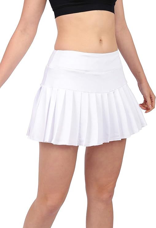 HonourSex Women Tennis Skirt Pleated Golf Skirts with Pockets Skort Workout Sports Hiking Athleti... | Amazon (US)