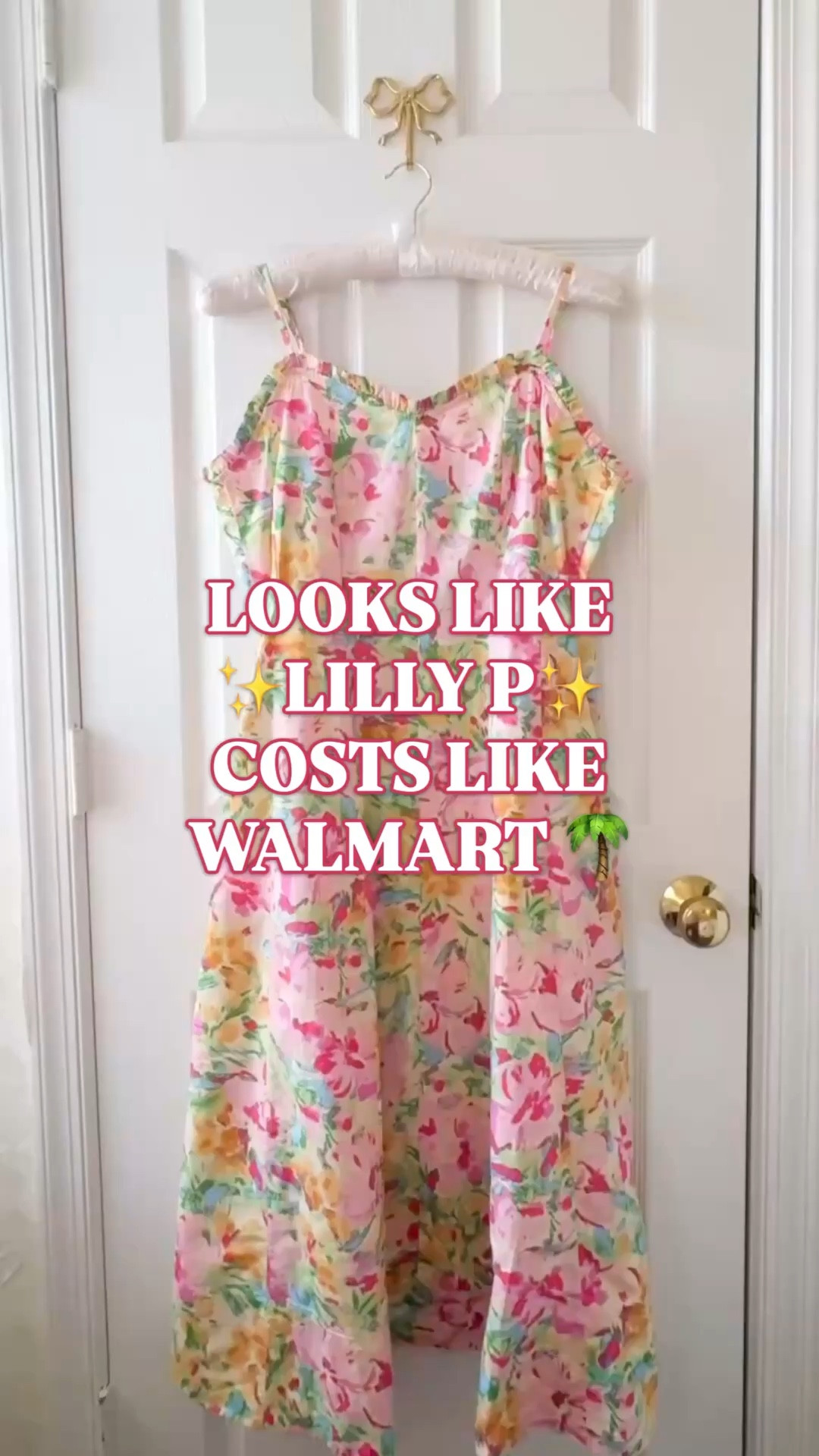 Walmart dress, Lilly Pulitzer style, Free Assembly dress, floral midi dress, 100% cotton dress, spring dress, summer dress, designer look for less

This dress looks like Lilly P. It costs like Walmart. 🌴

The bright floral print, ruffled sweetheart neckline, fit-and-flare shape, adjustable straps, and polished midi length give it that colorful Palm Beach-preppy energy women usually pay a whole lot more for.

And it is 100% cotton, which makes the whole thing even better. Crisp, breathable, machine washable, and made for warm-weather plans where you want to look pretty, feminine, and expensive on a budget.

This is the kind of Walmart dress that makes people ask where you found it.

Why it works:
✨ Lilly Pulitzer style
✨ 100% cotton
✨ floral midi dress
✨ ruffled sweetheart neckline
✨ adjustable straps
✨ fit and flare shape
✨ back zipper
✨ machine washable
✨ under $50 energy

Wear it for brunch, church, vacation dinners, beach trips, baby showers, bridal showers, graduation parties, garden parties, spring events, summer lunches, resort days, and any plan where you want an easy dress. 

The style feels very Palm Beach, feminine prep, colorful resort style, garden party pretty, and “I found it at Walmart and no one needs to know.”

If you love Walmart fashion finds, Lilly Pulitzer inspired dresses, preppy dresses, floral midi dresses, cotton summer dresses, spring dresses, vacation dresses, resort wear, feminine style, Palm Beach style, and designer look for less finds, this is one to open before sizes start disappearing.

Walmart dress, Walmart fashion finds, Free Assembly dress, Lilly Pulitzer inspired dress, Lilly Pulitzer style, floral midi dress, 100% cotton dress, cotton summer dress, spring dress women, summer dress women, vacation dress, resort wear, Palm Beach style, preppy dress women, feminine dress, garden party dress, designer look for less

#LTKFindsUnder50 #LTKFindsUnder100 #WalmartStyle #WalmartFinds #LillyPulitzer #PreppyStyle #SpringDress #SummerDress #LookForLess

#LTKSeasonal #LTKWedding #LTKTravel