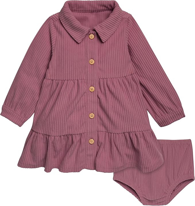 Modern Moments by Gerber Baby Girls' Corduroy Dress Set | Amazon (US)