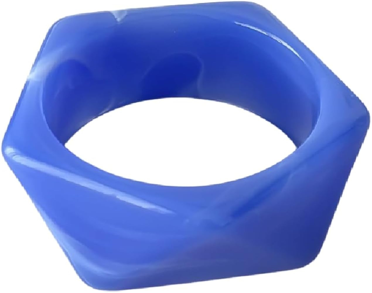 Caiyao Vintage Wide Irregular Geometric Square Bangle Bracelets Colorful Acrylic Resin Chunky Tor... | Amazon (US)