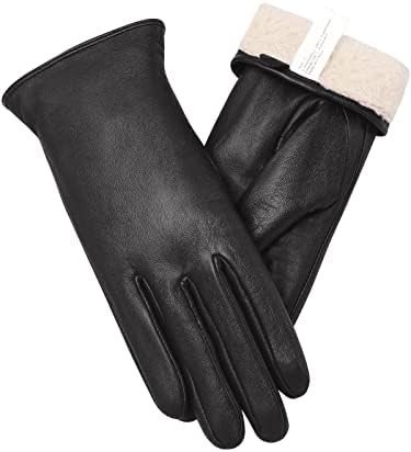 Vislivin Full-Hand Womens Touch screen Gloves Genuine Leather Gloves Warm Winter Texting Driving ... | Amazon (US)