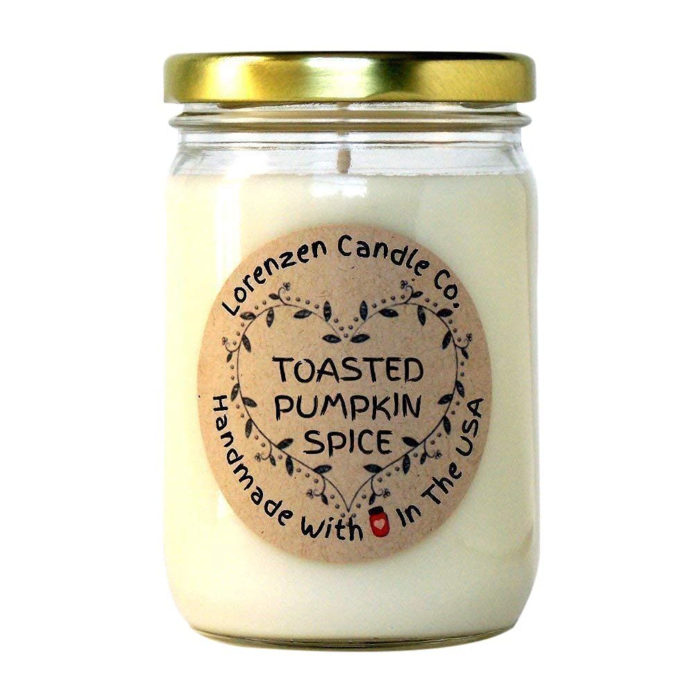 Amazon.com: Toasted Pumpkin Spice Soy Candle, 12oz | Handmade in the USA with 100% Soy Wax : Hand... | Amazon (US)