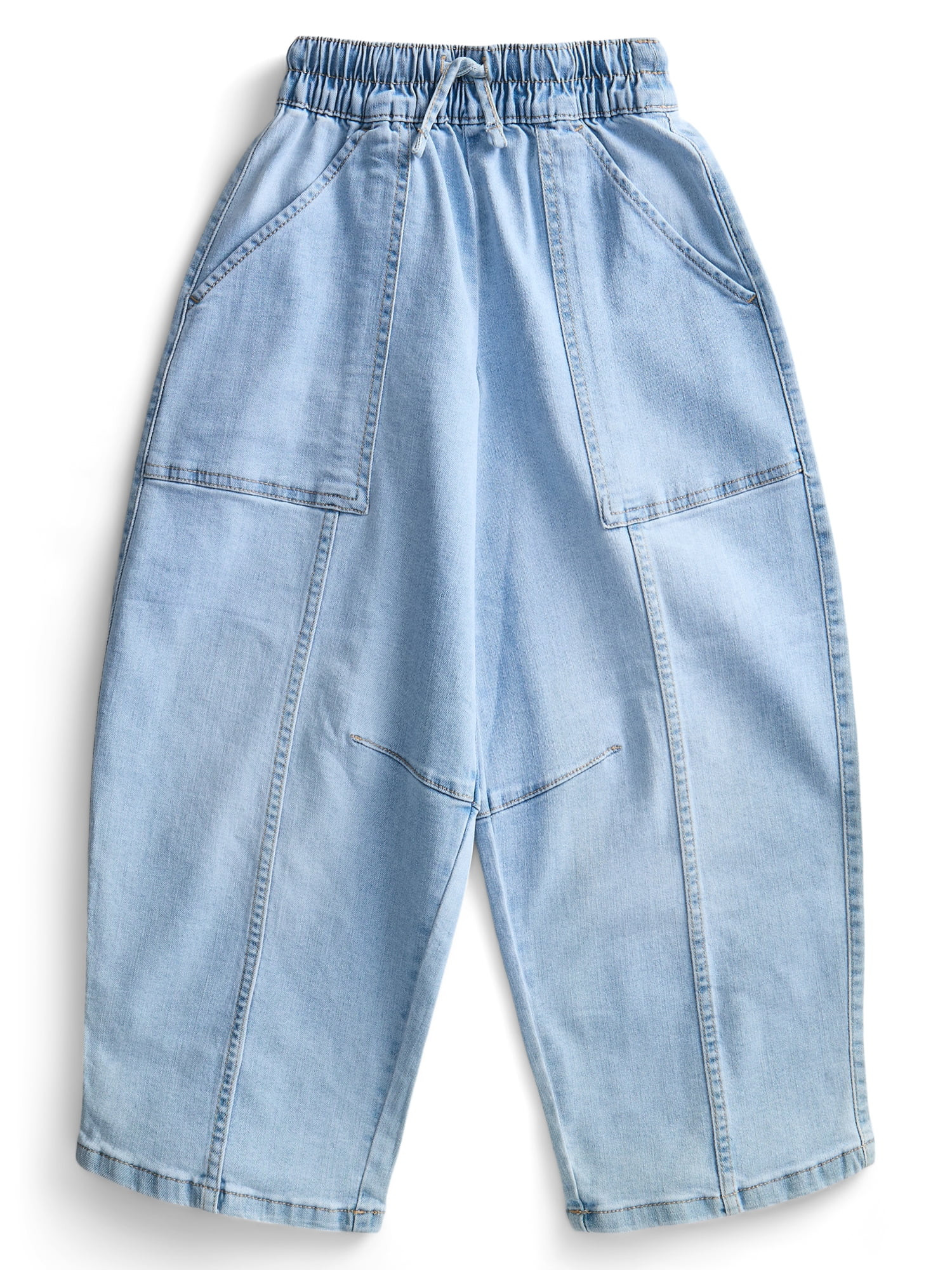 Weekend Academy Girls Barrel Leg Pants, Sizes 5-18 | Walmart (US)