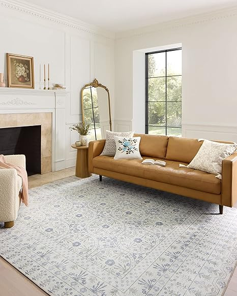 Rifle Paper Co. x Loloi Maison Collection MAO-03 Rosette Ivory 2'-3" x 3'-9" Accent Rug | Amazon (US)