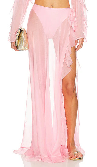 Or Maxi Skirt in Baby Pink | Revolve Clothing (Global)