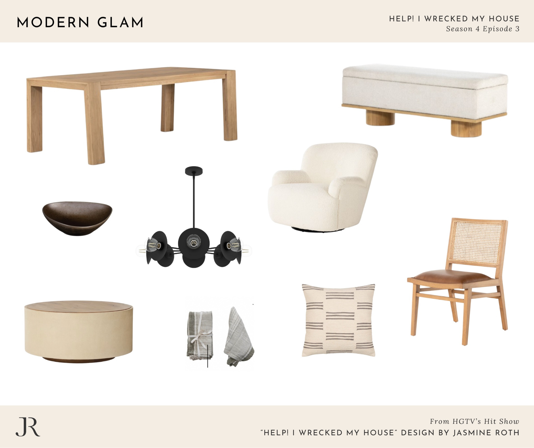 Shop the look - Help! I Wrecked My House Season 4 Episode 3

Modern glam design style, making any home timeless, clean, and bright. #homedecor #interiordesign #homedesign #budgetdecor #livingroom

#LTKHome