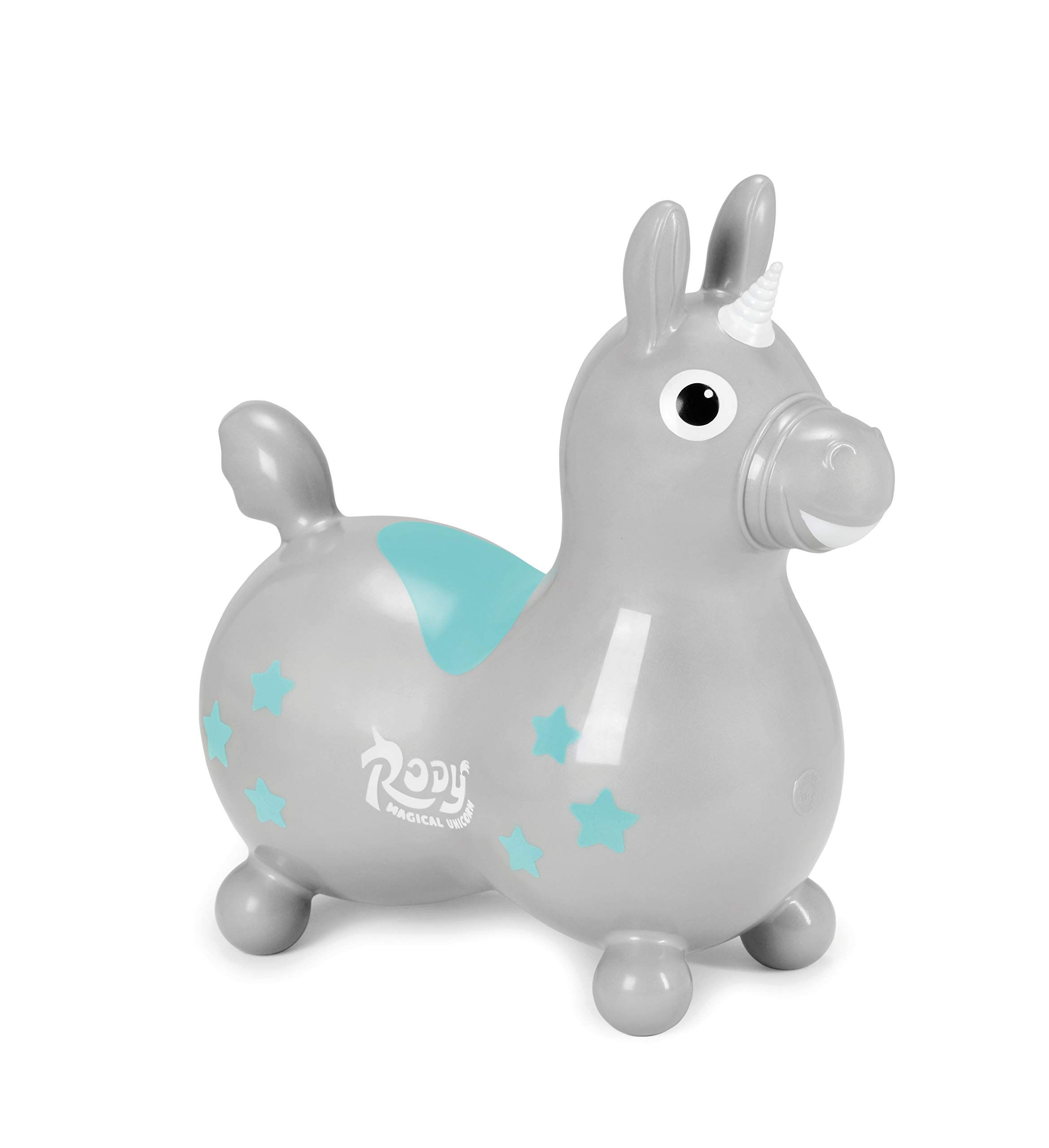 GYMNIC Rody Magical Unicorn Inflatable Hop-on Animal (Silver) 6902 - Walmart.com | Walmart (US)