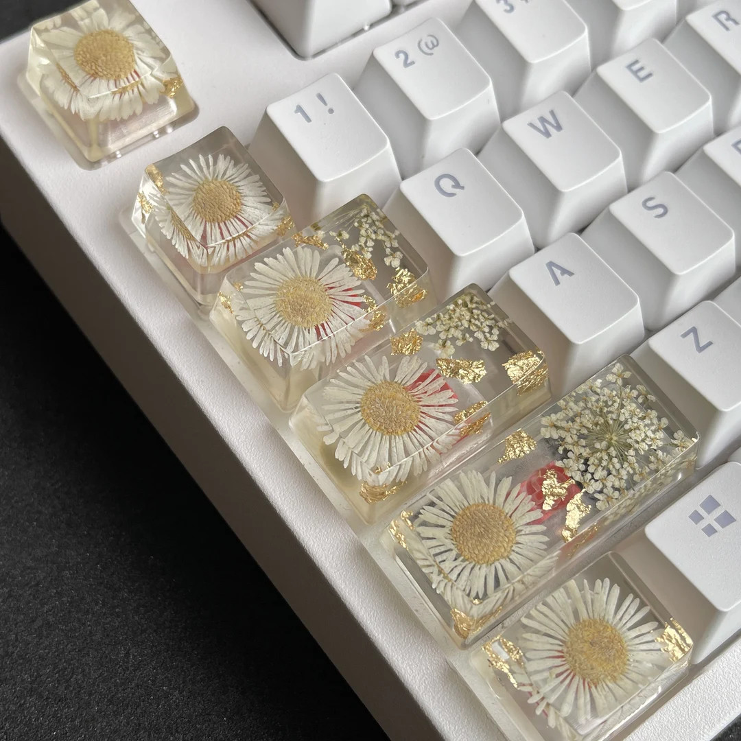Cute keycaps set, custom keycaps, resin keycap, backlit keycaps, enter keycap, cherry mx keycaps,... | Etsy (US)