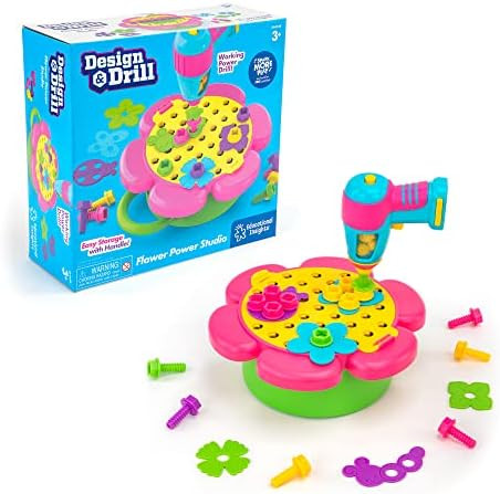 Educational Insights Design & Drill Flower Power Studio, Drill Toy, 50-Pieces, Gift for Kids Ages... | Amazon (US)