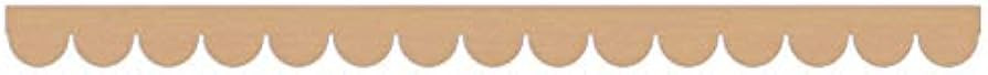 6Pack of 24 Inch Unfinished Wooden Scalloped Moulding Trim | Amazon (US)