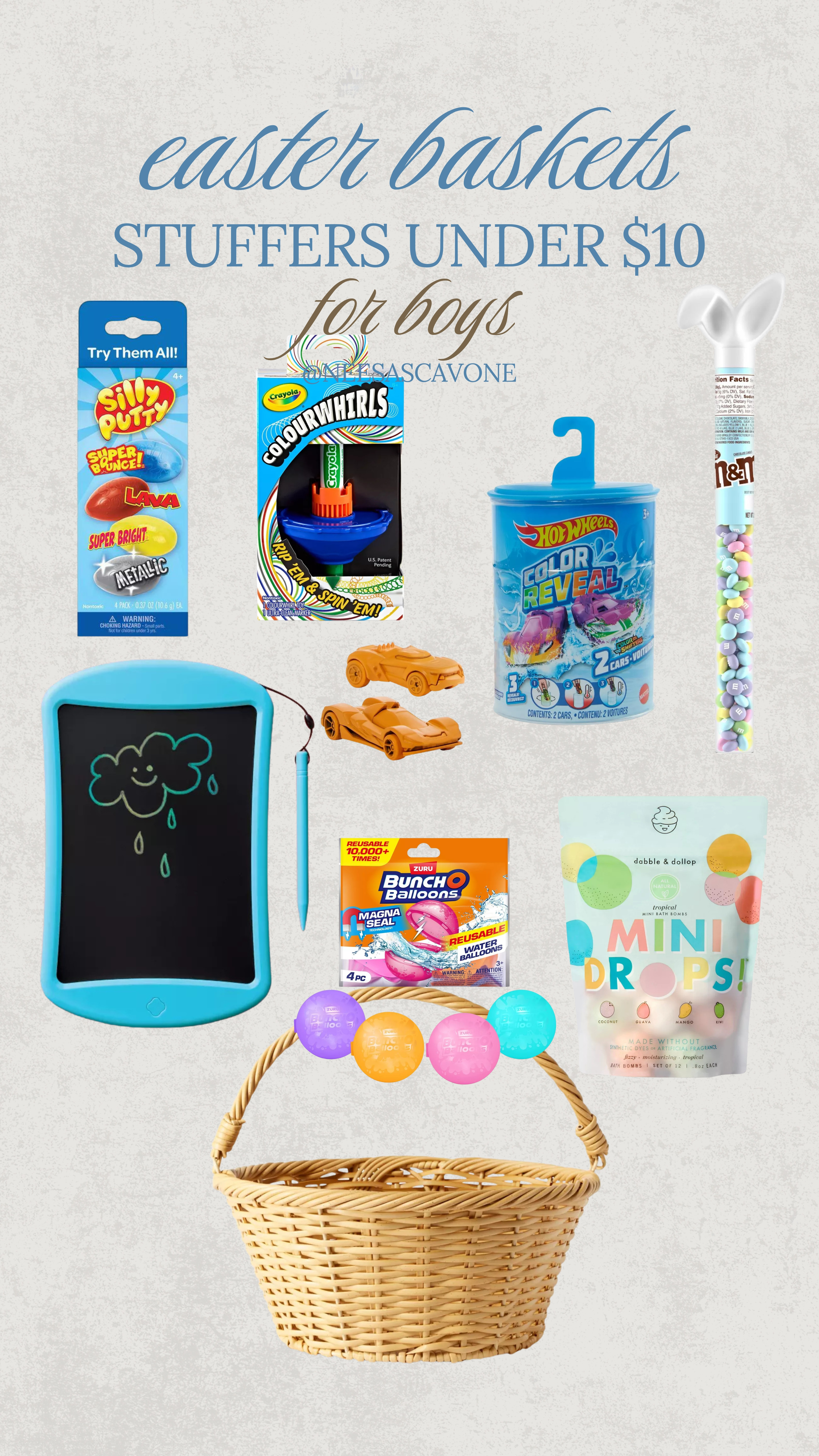 easter basket fillers for boys under $10

basket filler, easter basket, easter stuffy, easter toy, boys easter basket, bunny rabbit, easter bunny, bath bomb, cars, candy, water balloon, summer 

 #LTKSpringSale #LTKSaleAlert #LTKKids