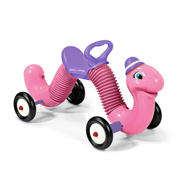 Radio Flyer, Inchworm, Classic Bounce and Go Ride-on, Pink | Walmart (US)