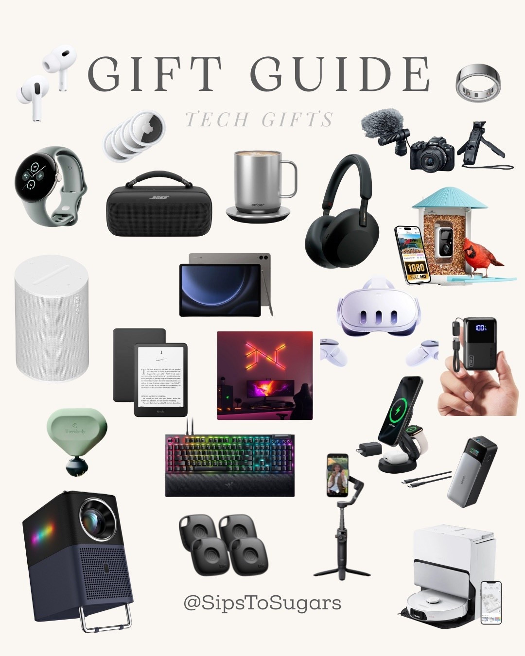 Whether you’re shopping for gamers, commuters, home chefs, wellness lovers, or the forever-on-low-battery friend, these picks hit that sweet spot between hype and helpful.

tech gifts 2025, best tech gifts, gifts for gamers, gifts for creators, smart home gifts, VR headset gift, Apple gifts, under $100 tech gifts, stocking stuffers tech, trending gadgets 2025
#TechGifts #HolidayGifts #GiftGuide #Gadgets #SmartHome #CreatorGear #VR #SipstoSugars #LTKHoliday #LTKFinds

#LTKHoliday #LTKGiftGuide #LTKCyberWeek