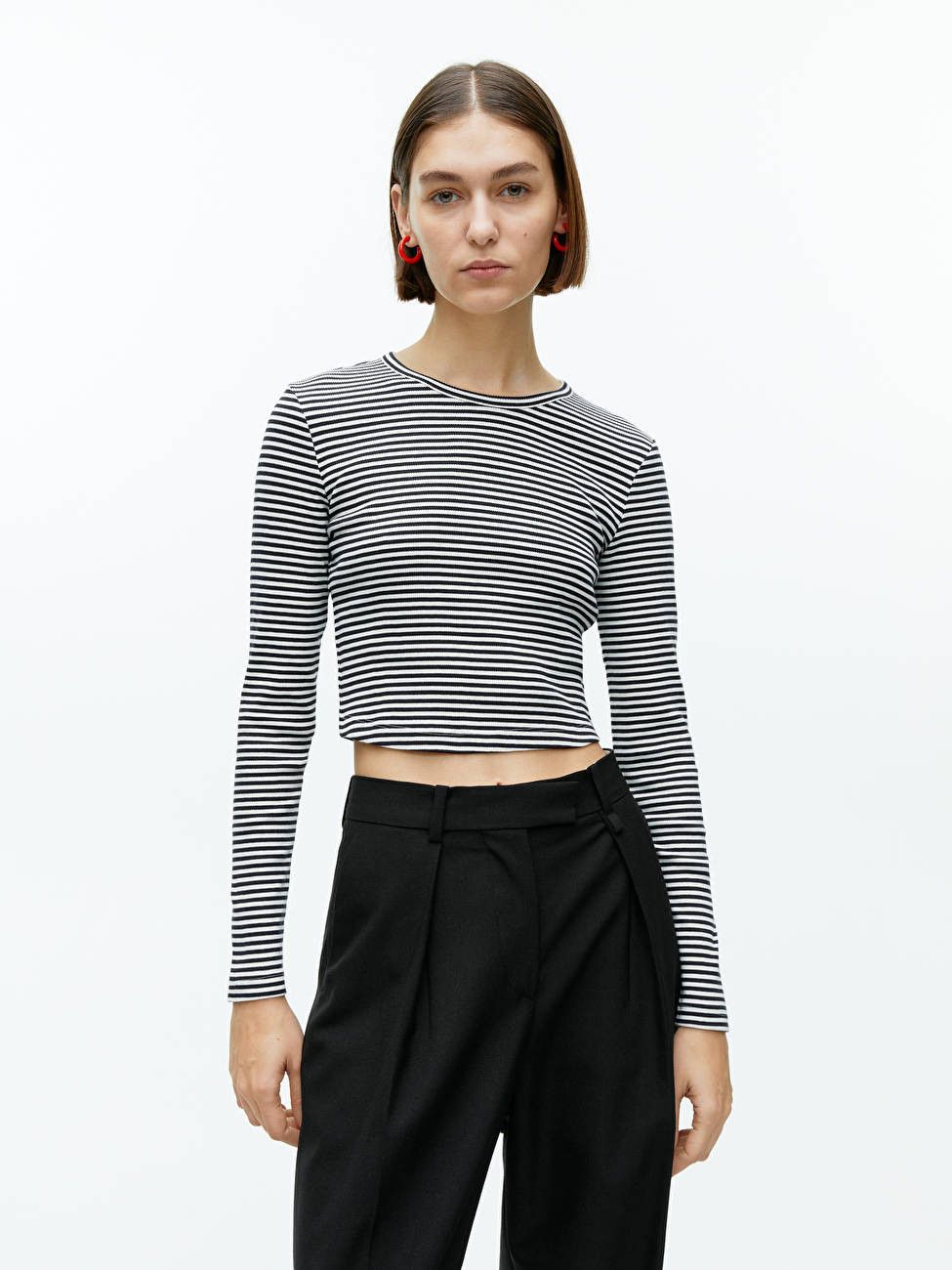 Slim-Fit Ribbed Top | ARKET